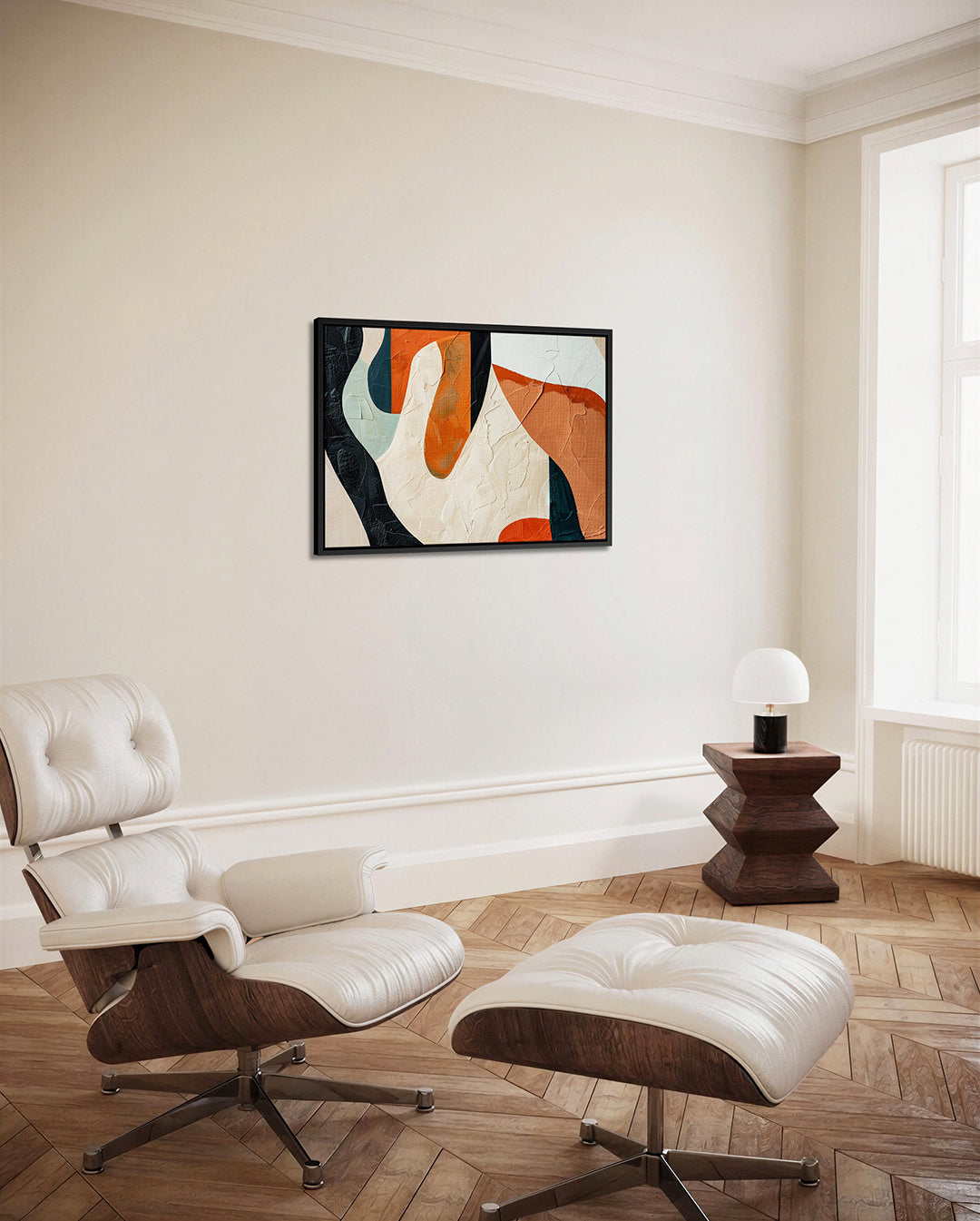 Organische vormen compositie – Editie 2 – alternatieve weergave van het kunstwerk