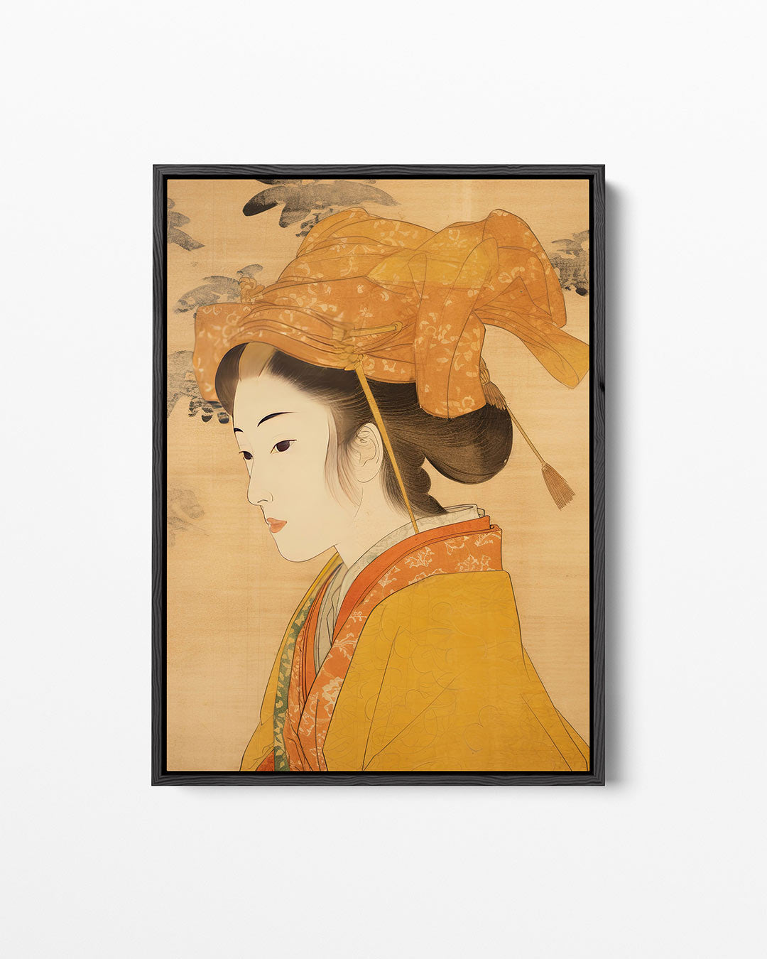 Elegante vrouwelijke portret – staand wanddecoratie kunstwerk
