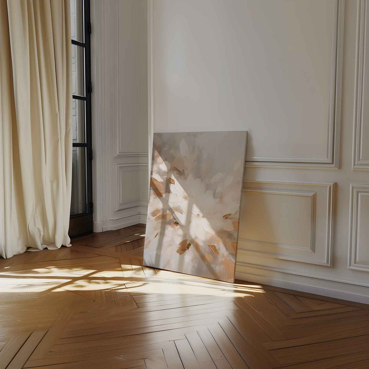 Elegantie in Bloei – portret kunstwerk als wanddecoratie, afbeelding 14