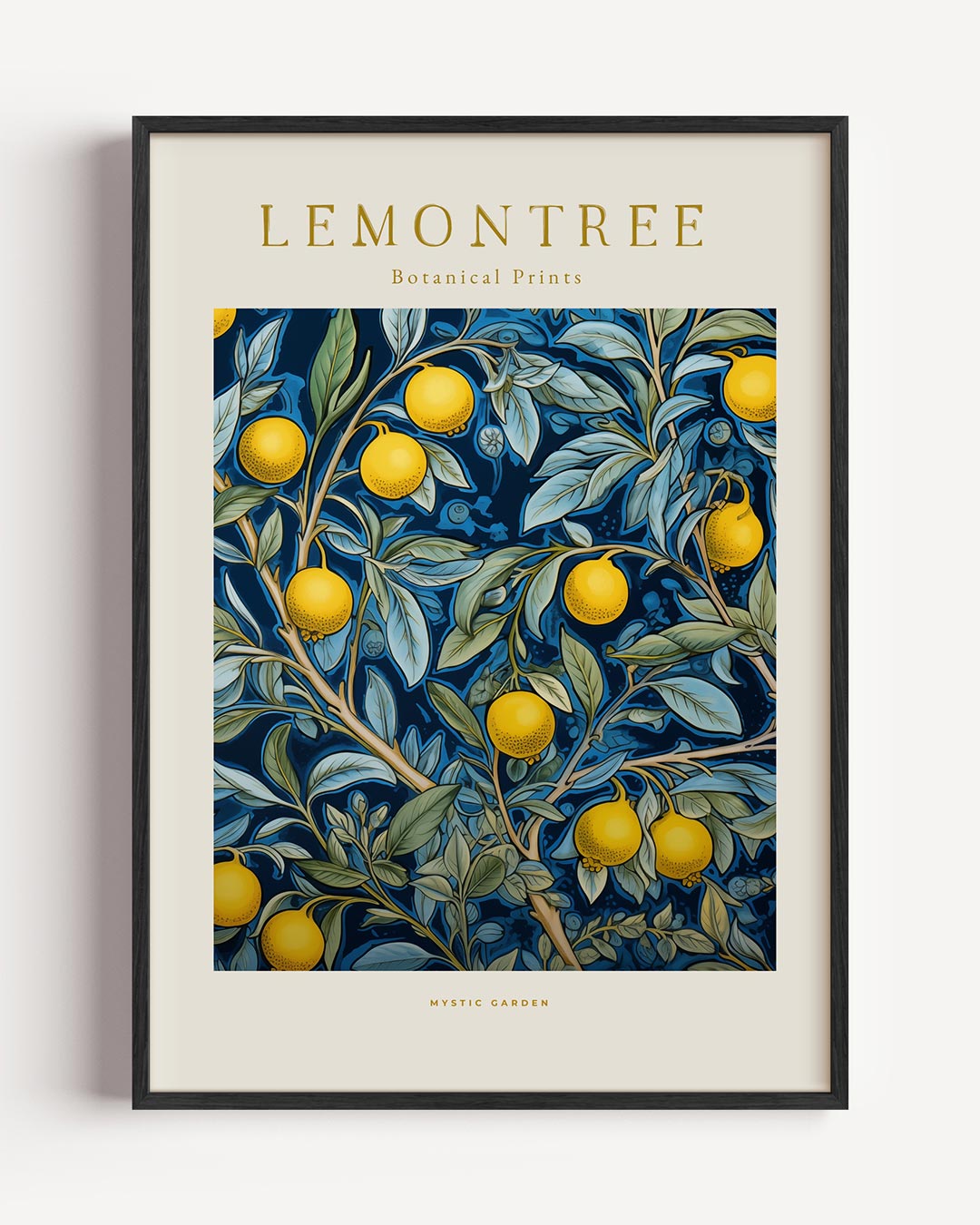 Botanische Citroenboom – keuken portret poster als wanddecoratie