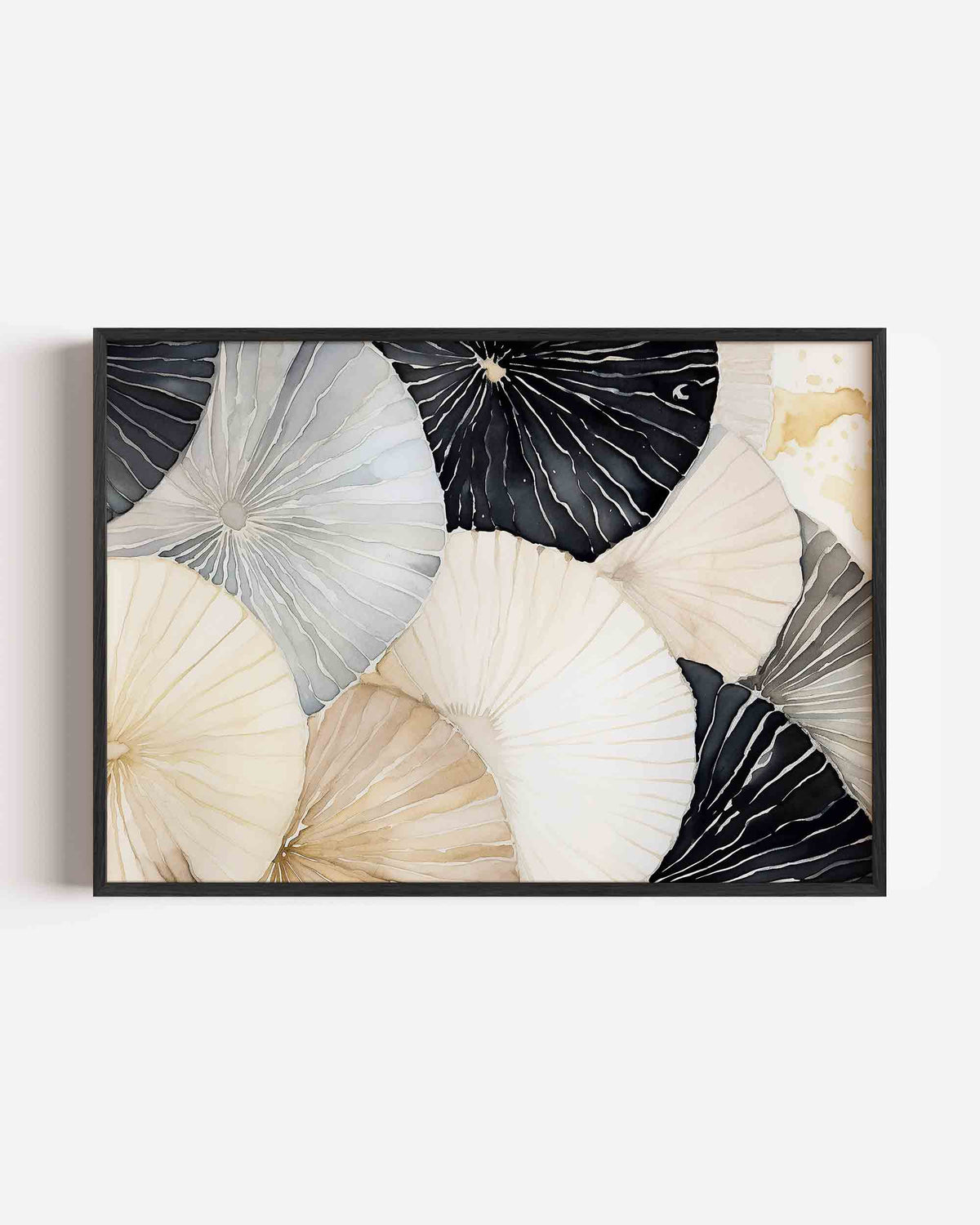 Abstracte cirkelvormen – abstracte landscape poster als wanddecoratie