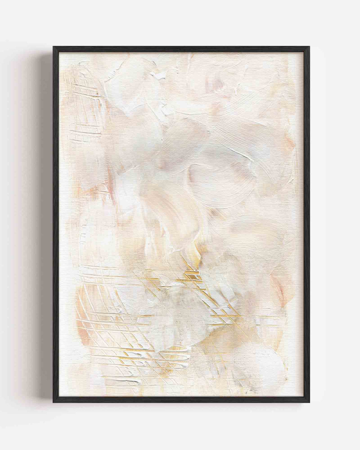 Abstracte beige textuur – Kleur & Vormen portret poster als wanddecoratie