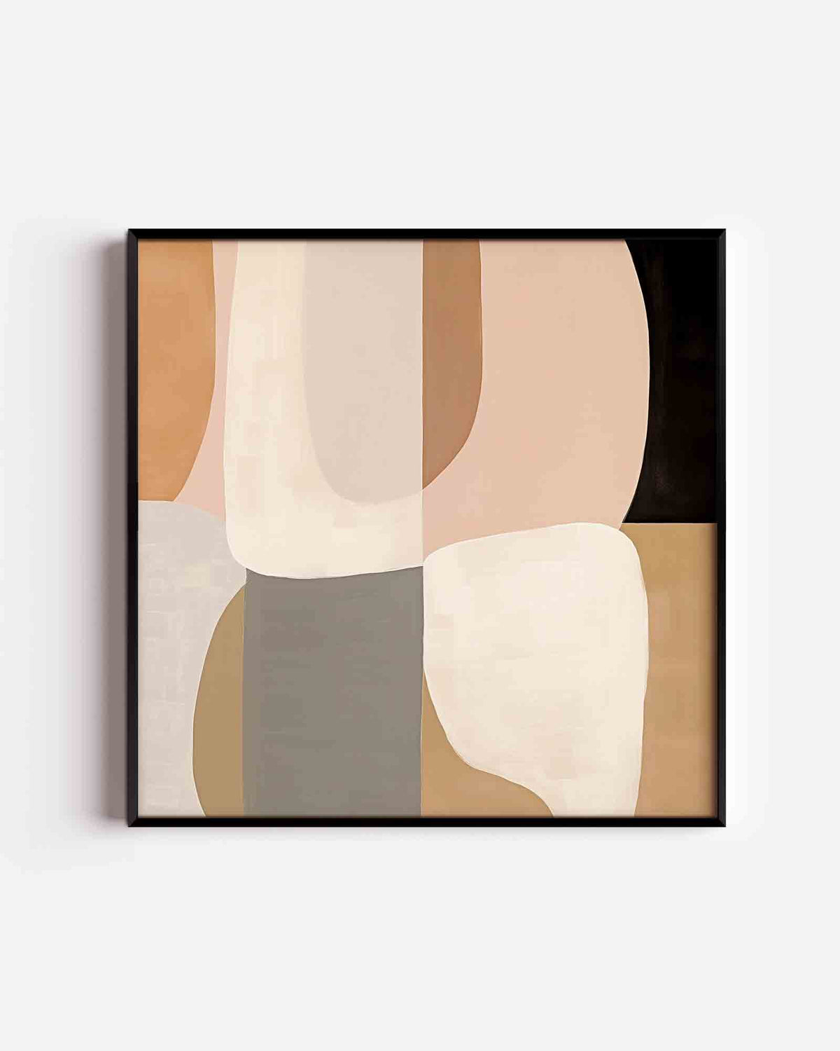 Abstracte vormen – abstracte vierkante poster als wanddecoratie