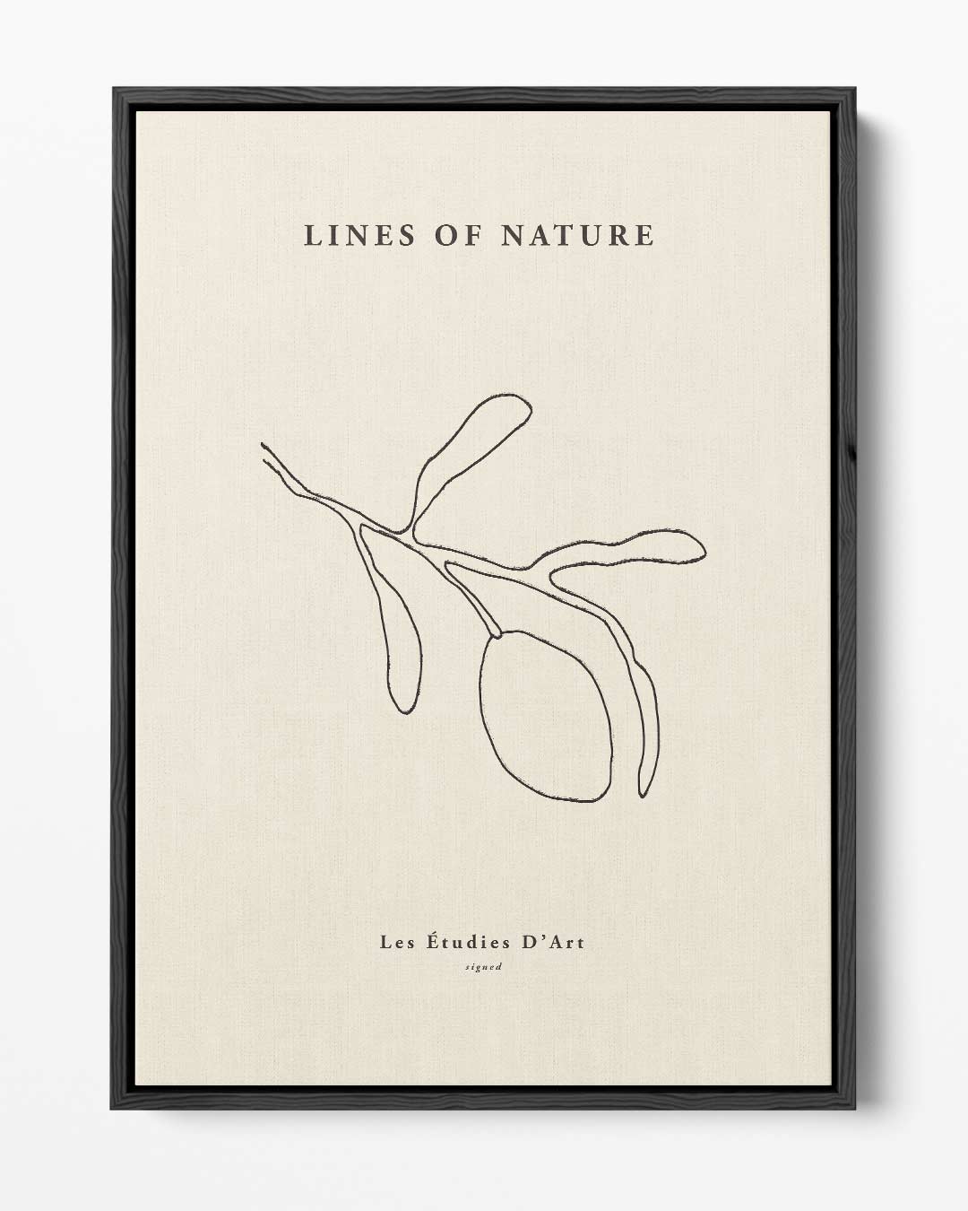 Lijnen van de Natuur – portret kunstwerk als wanddecoratie