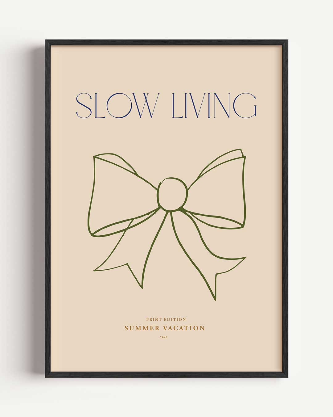 Slow Living – La Dolce Vita portret poster als wanddecoratie