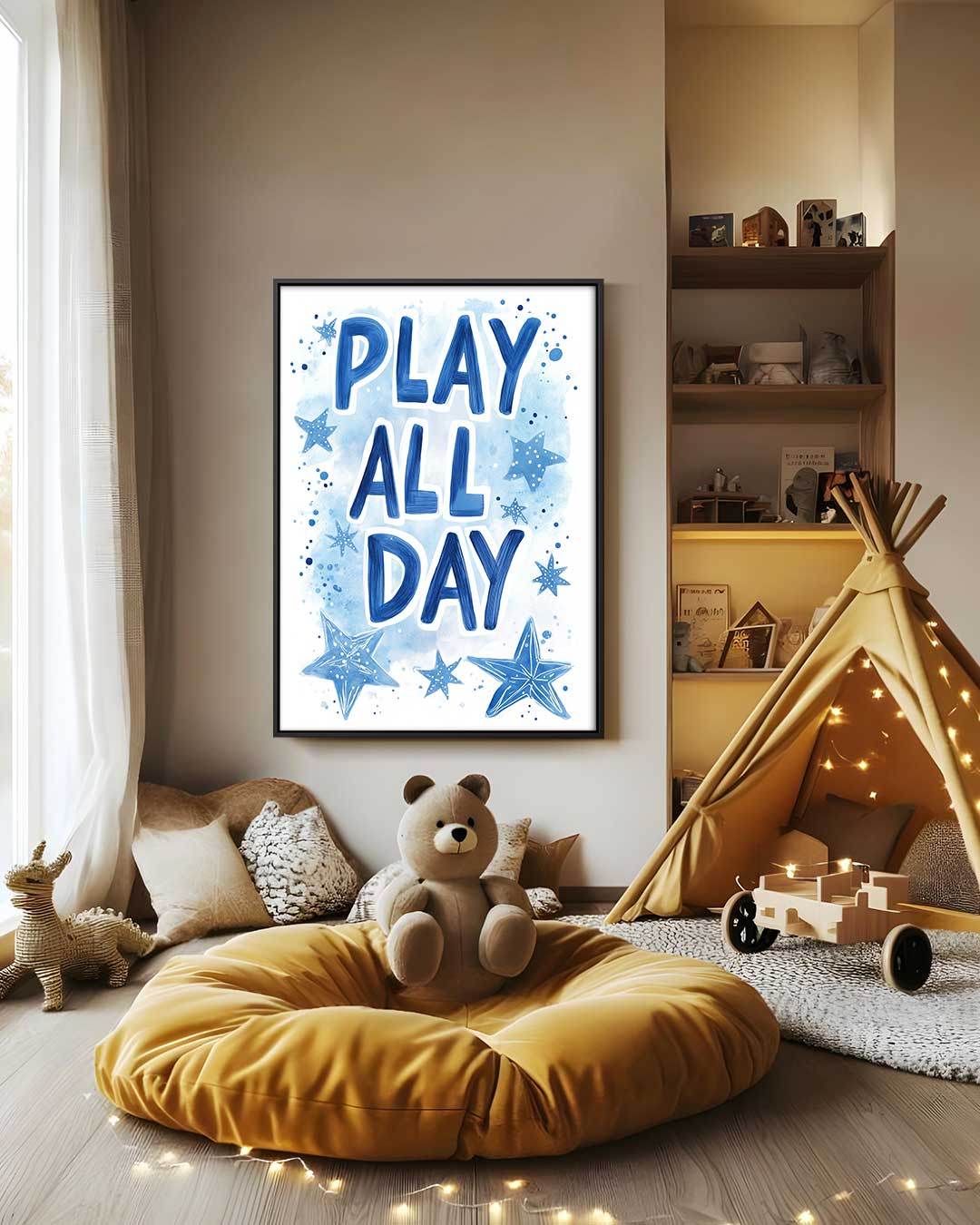 Speelse Sterren Hemel – staand kunstwerk voor modern interieur