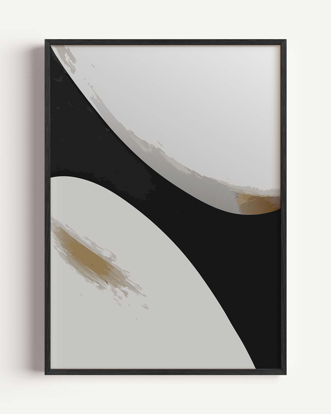 Moderne Abstracte Kunstposter – kleurrijke abstracte portret poster als wanddecoratie