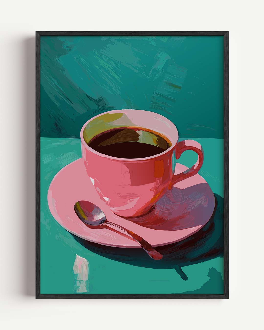 Koffie Moment – zomer portret poster als wanddecoratie