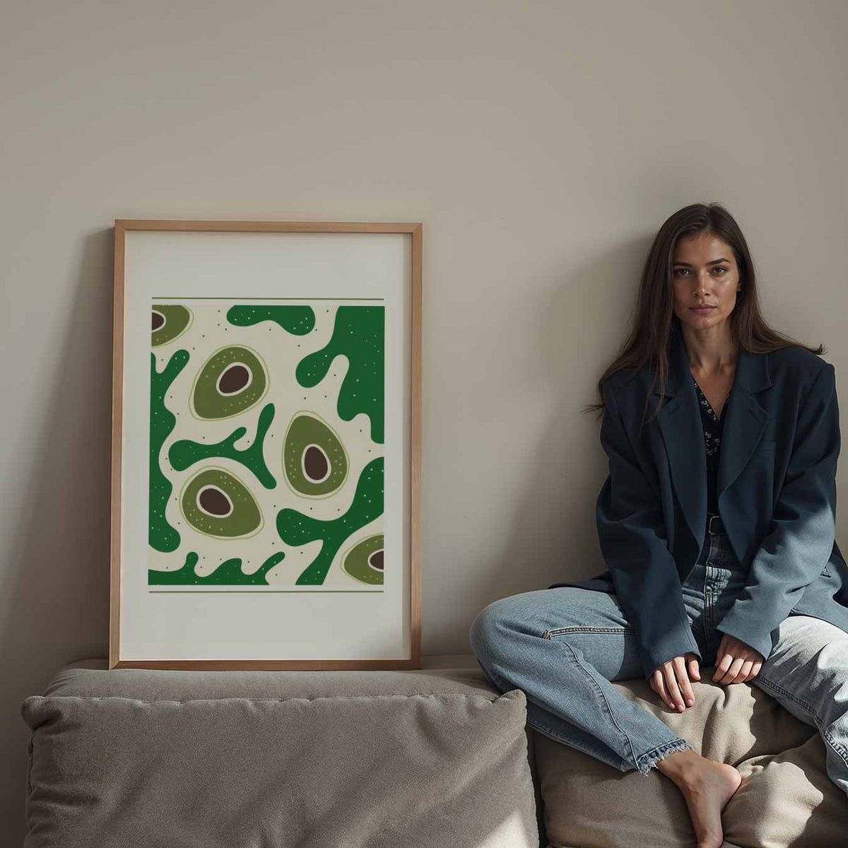 Avocado Droom – staande keuken wanddecoratie van WallArtistic