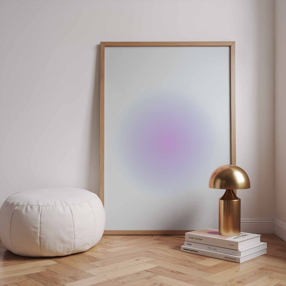 Pastel Regenboog Droom – staande muurposter met mindful uitstraling