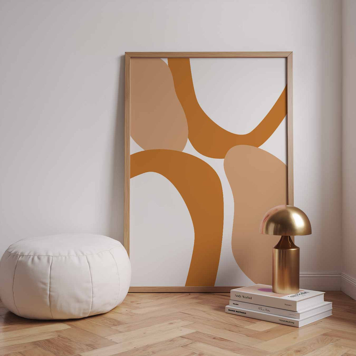 Organische Abstracte Kunstposter – staande kleurrijke abstracte wanddecoratie van WallArtistic