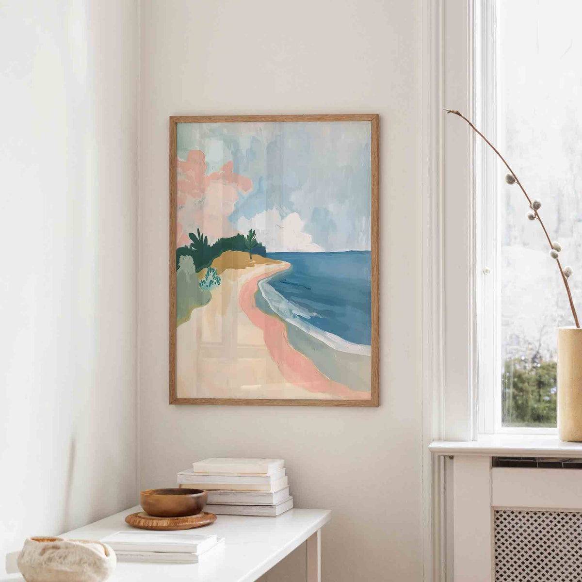 Strand en zee – staande hedendaagse wanddecoratie van WallArtistic