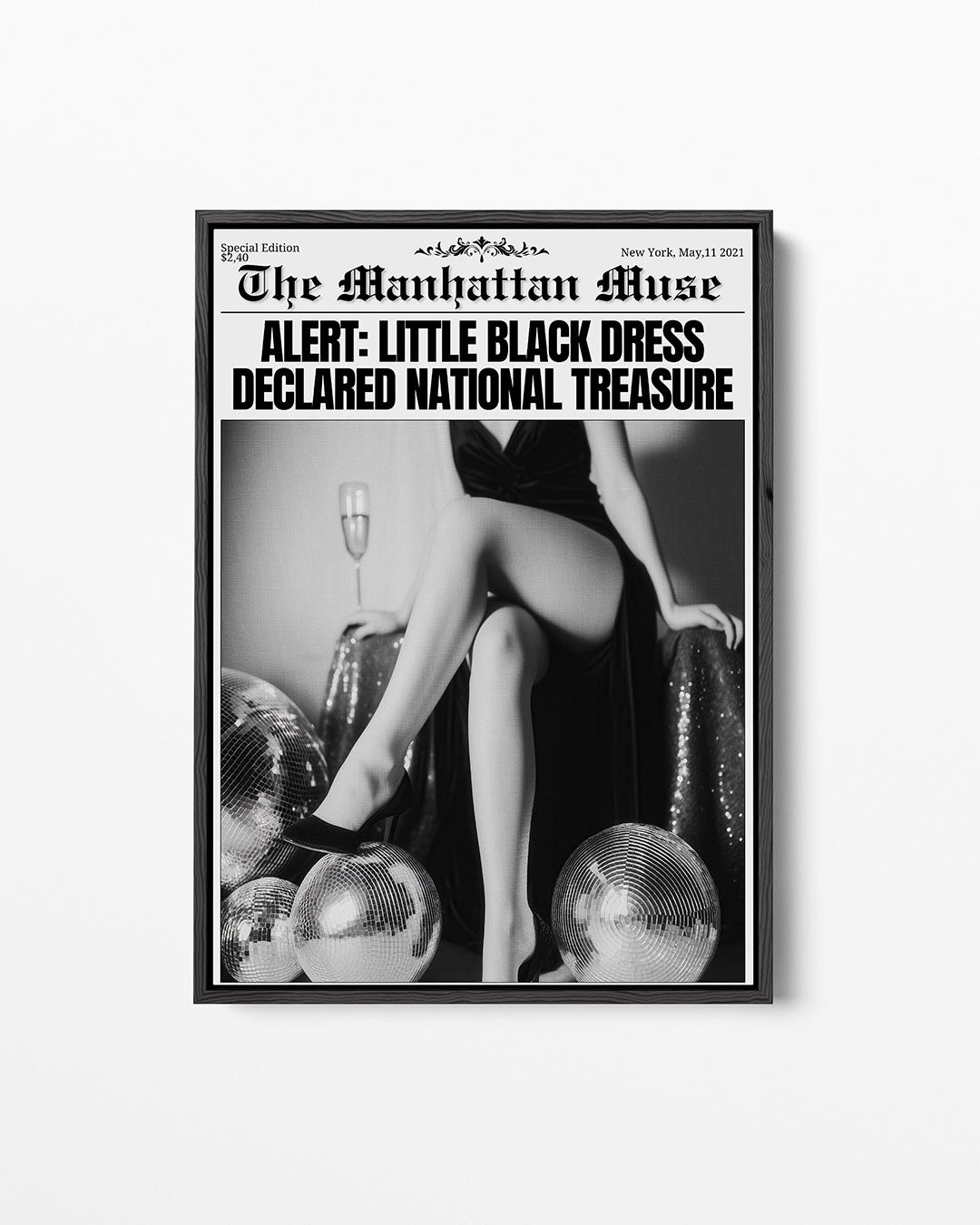 Glamoureuze elegantie – staand wanddecoratie kunstwerk