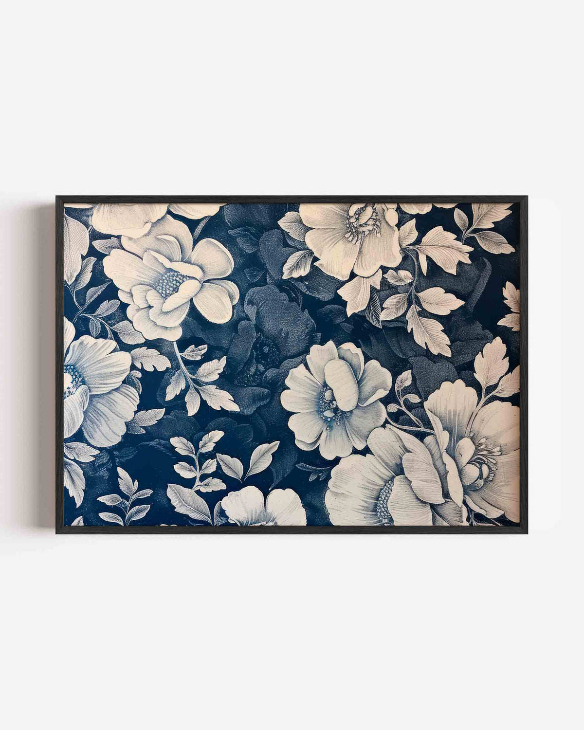Bloemen en bladeren – bloemen landscape poster als wanddecoratie