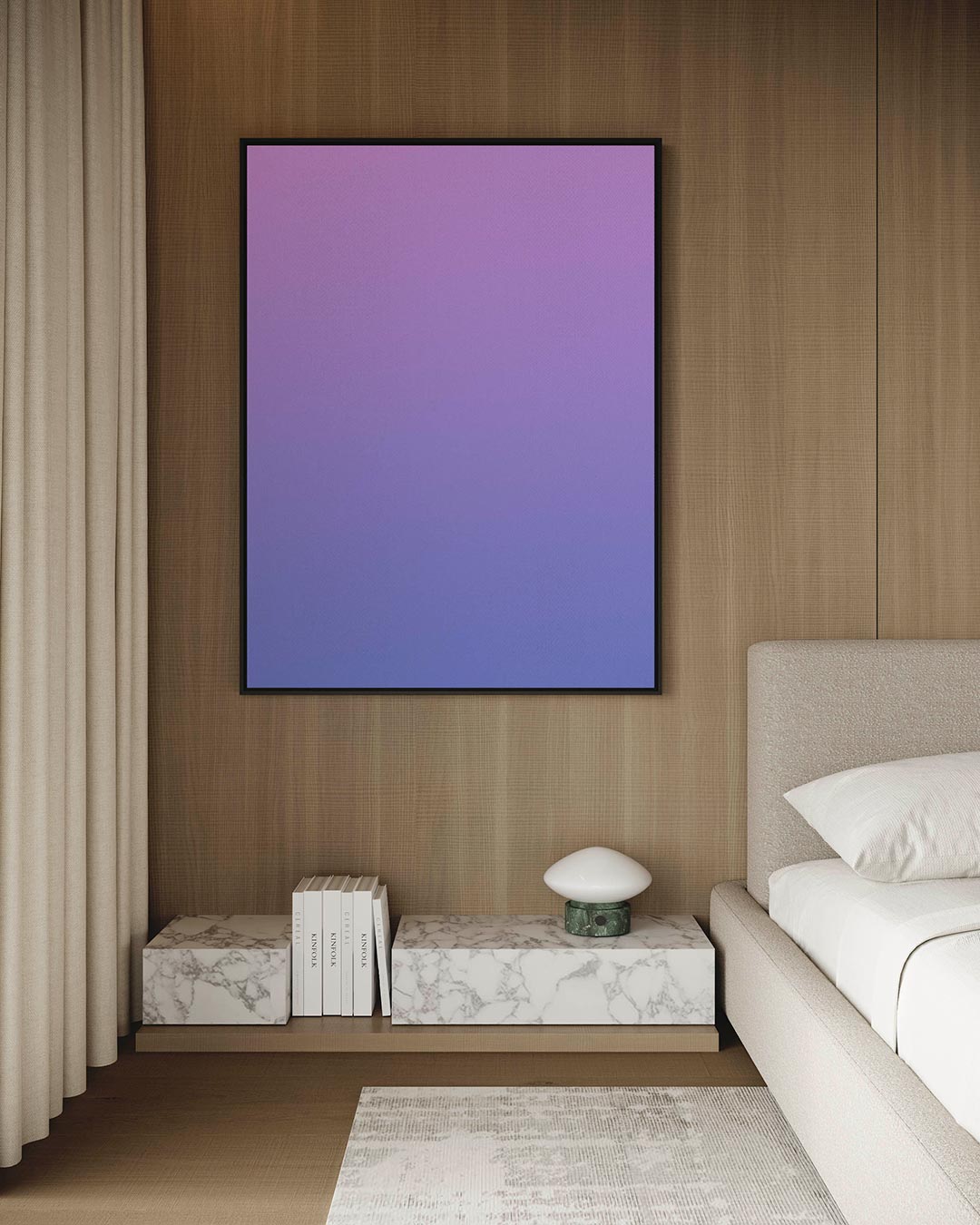 Kleurovergang compositie – kunstwerk op canvas, dibond of plexiglas