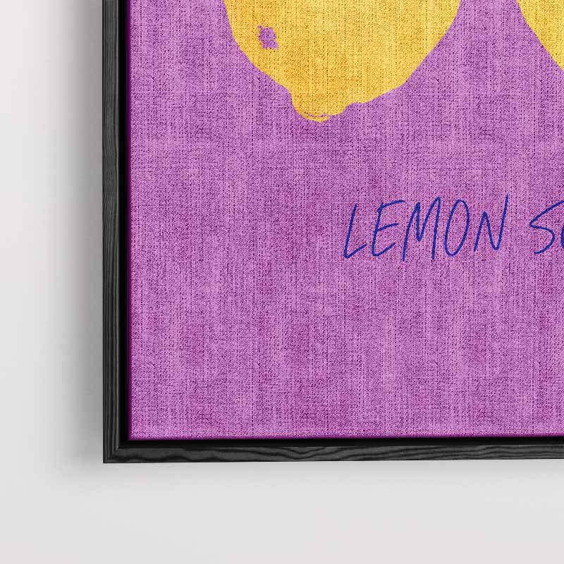 Easy Peasy Lemon Squeezy Poster – modern portret kunstwerk van WallArtistic