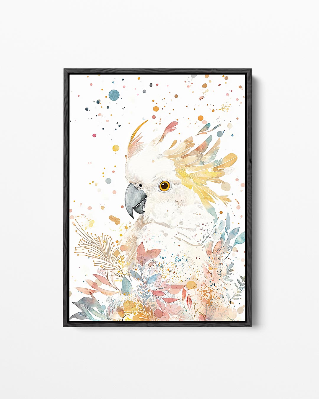 Vrolijke vogel illustratie – staand wanddecoratie kunstwerk