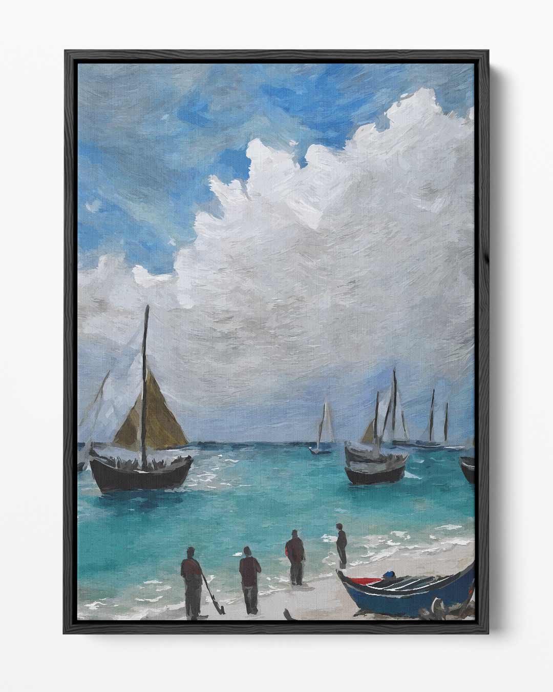 Zomers Dagje aan Zee – portret kunstwerk als wanddecoratie