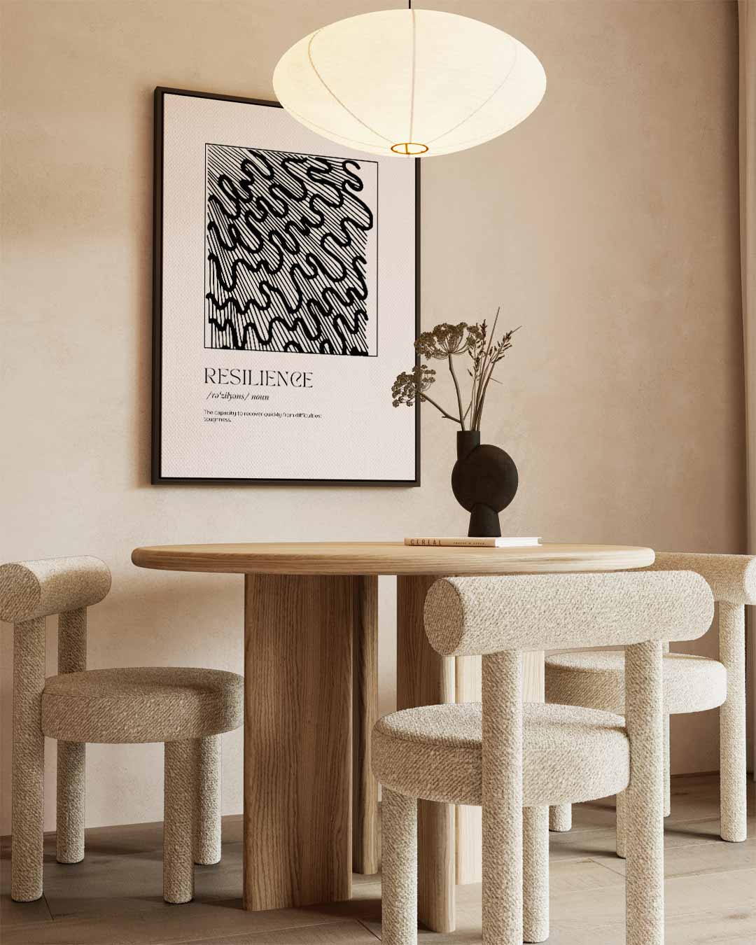 Resilience Krachtpatroon – dibond wanddecoratie in staand formaat