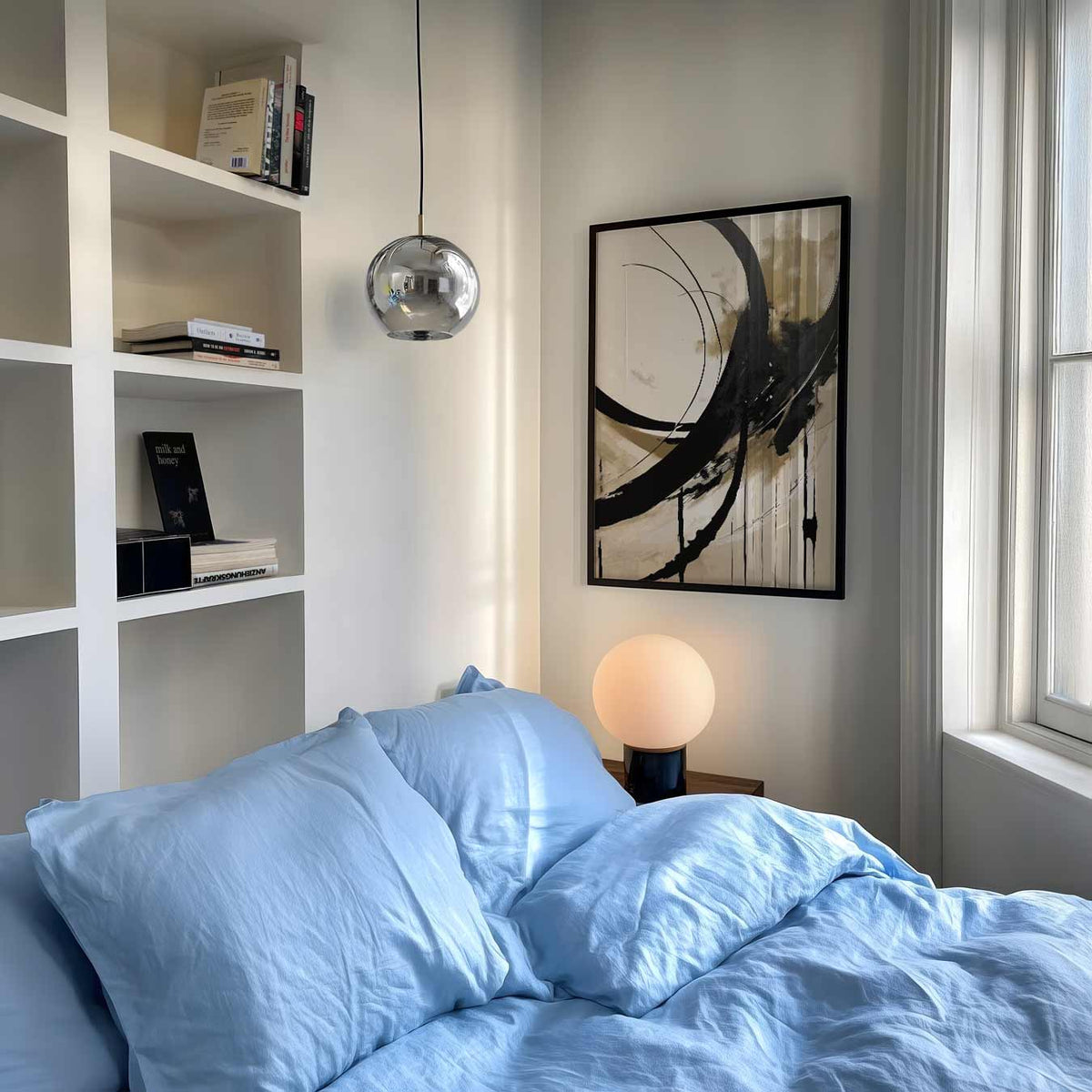 Abstracte Elegantie – abstracte poster als moderne staande wanddecoratie
