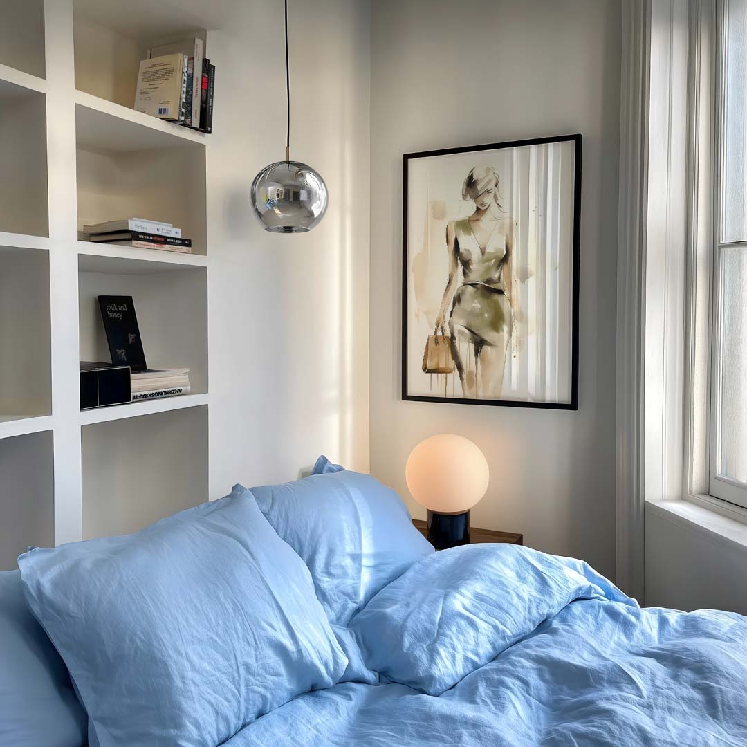 Stijlvolle Mode Illustratie – vrouwelijk portret als moderne wandkunst