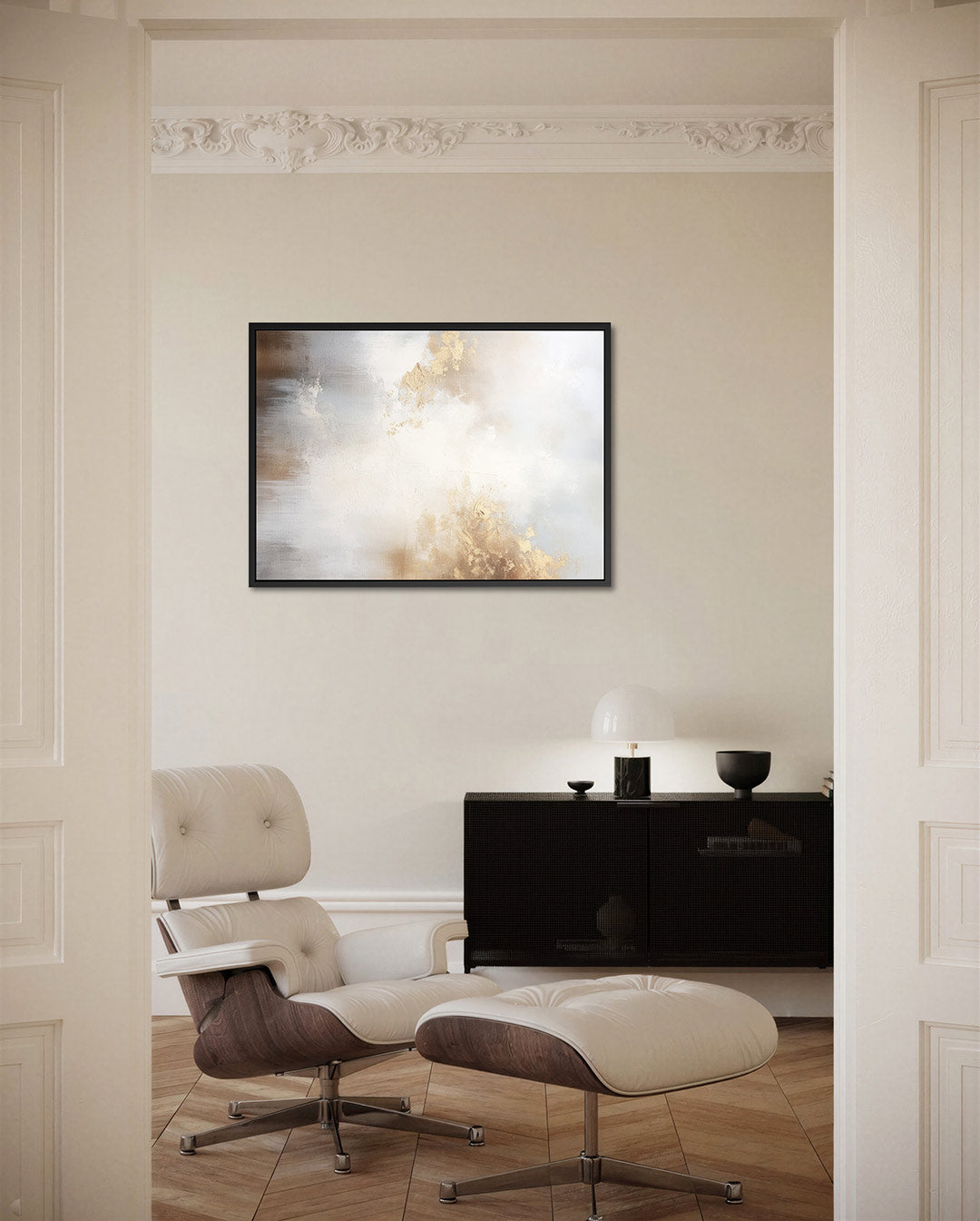 Zachte kleurvervaging – liggende wanddecoratie