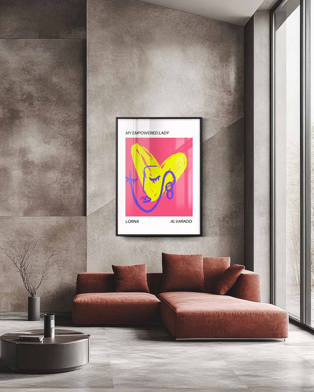 My Empowered Lady – staande wandkunst voor woonkamer of interieur