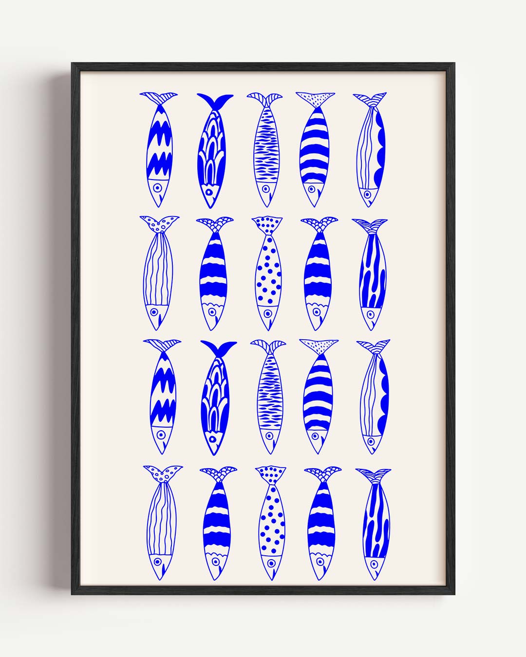 Vrolijke Visjes Wanddecoratie – keuken portret poster als wanddecoratie