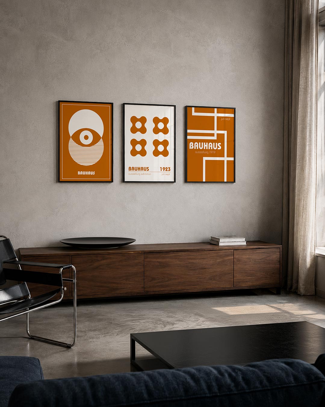 Vormen en vlakken posterset – tweede productweergave – deze posterset in drie delen toont een speelse combinatie van cirkels