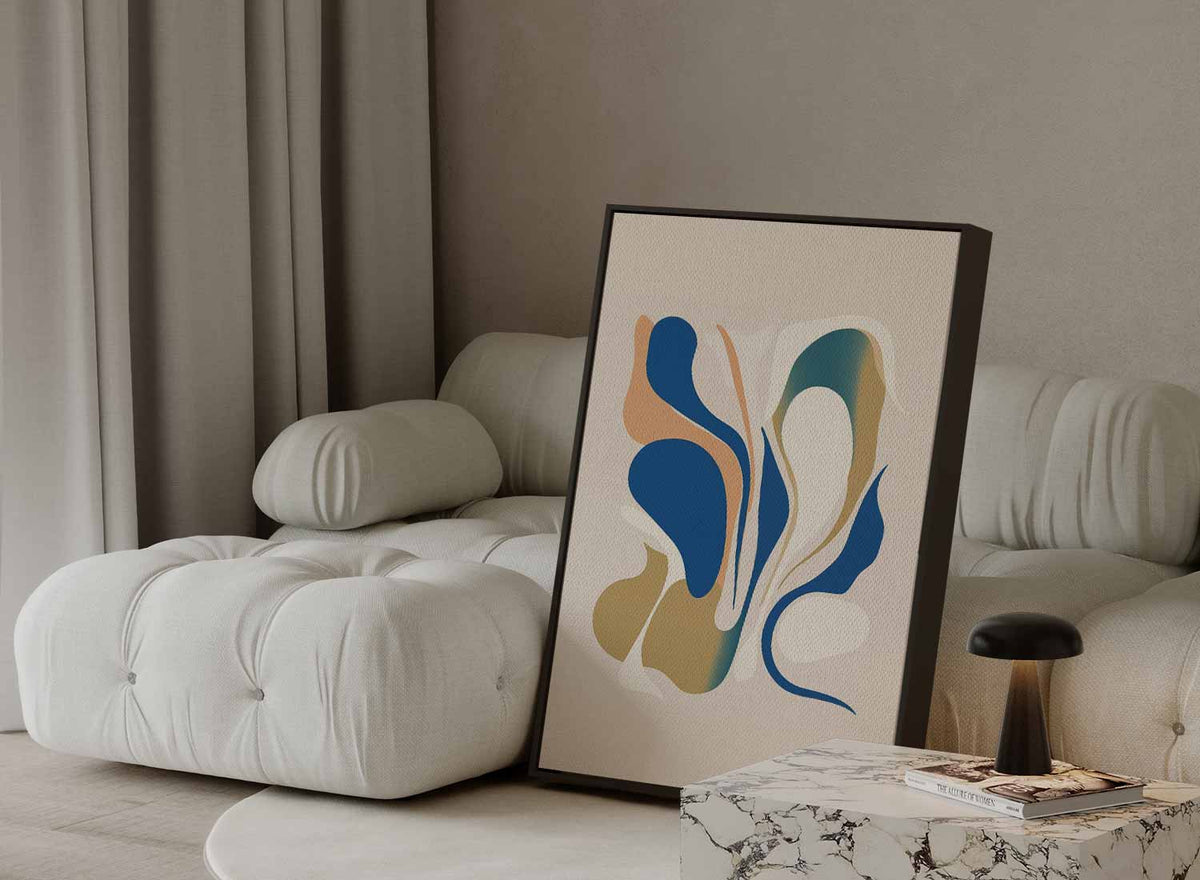 Vloeiende Lijnen in Kleur – portret kunstwerk als wanddecoratie, afbeelding 13