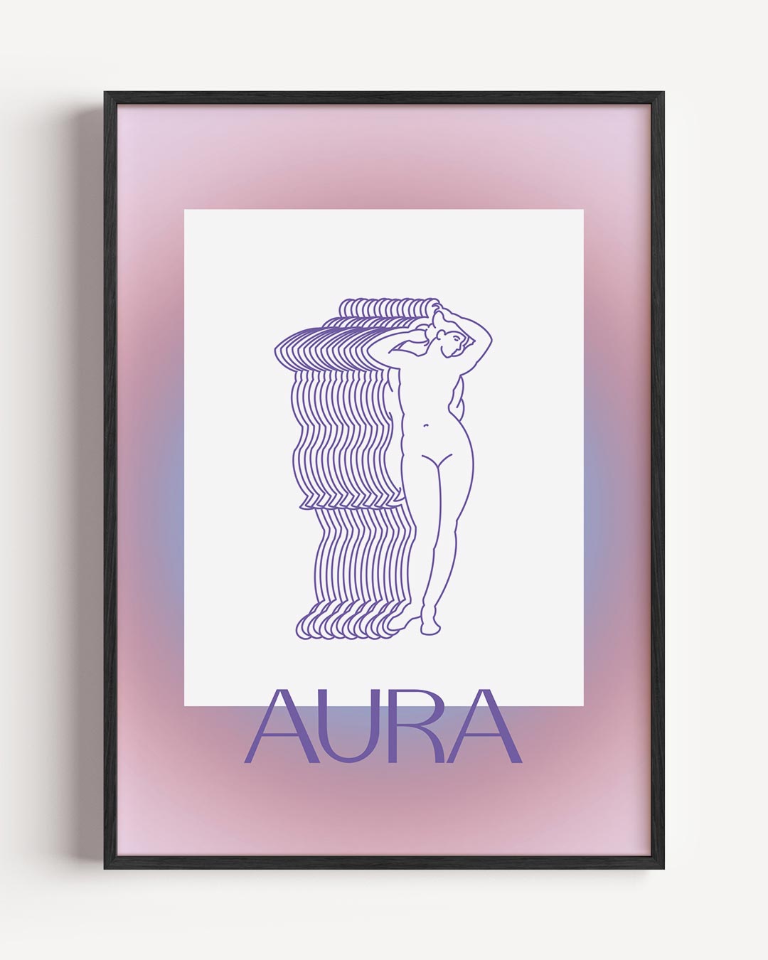 Aura Kunstposter – mindfulness portret poster als wanddecoratie