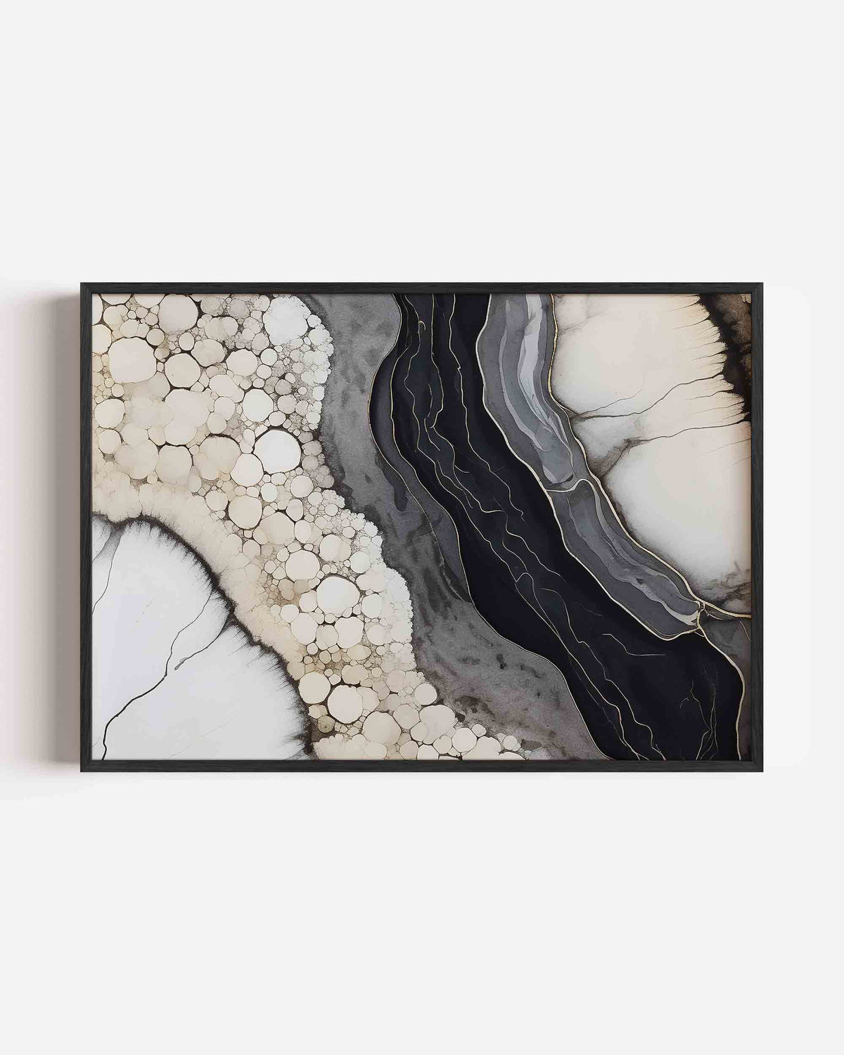 Abstracte vormen en lijnen – abstracte landscape poster als wanddecoratie