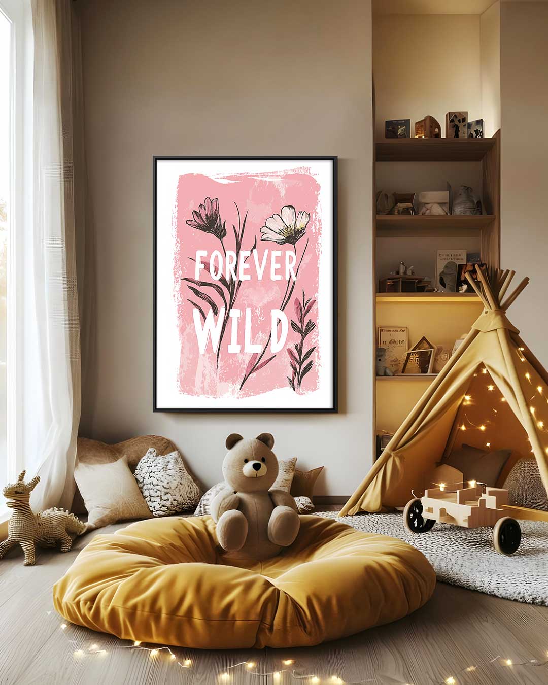 Forever Wild Bloemenkunst – staand kunstwerk voor modern interieur