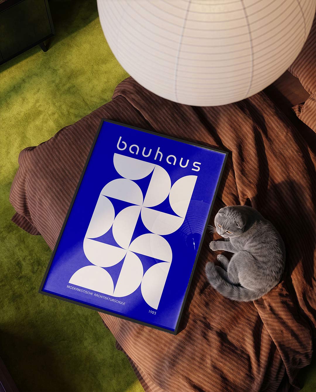 Abstracte – moderne Bauhaus wandkunst als poster