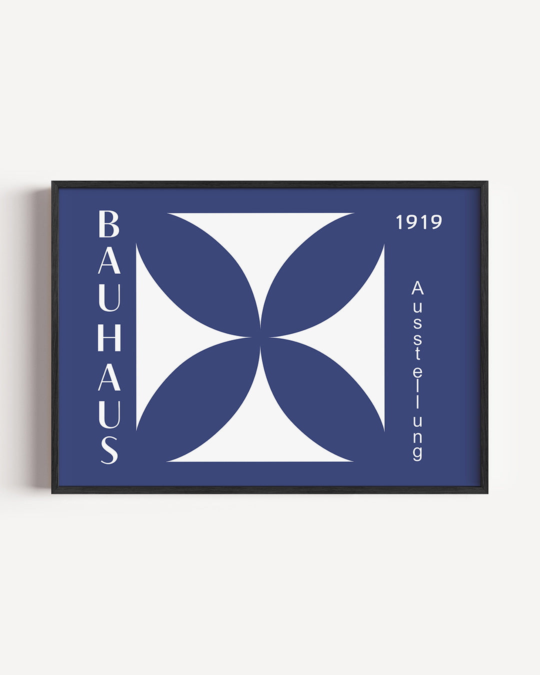 Vorm en balans – liggende Bauhaus poster als wanddecoratie