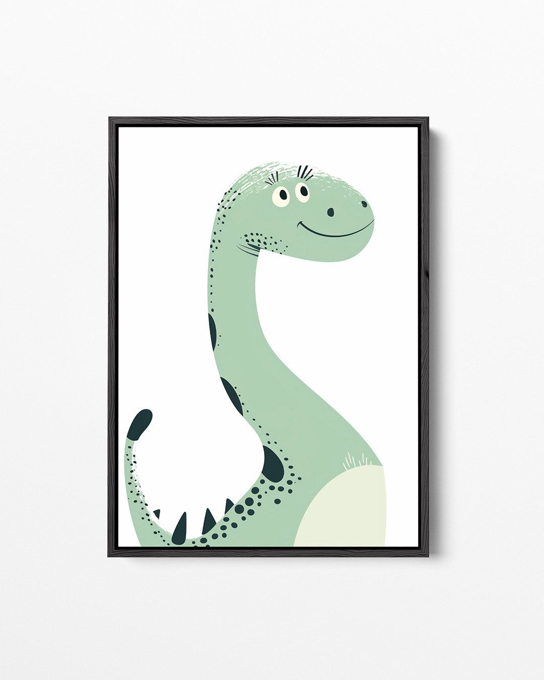 Vrolijke dinosaurus illustratie – staand wanddecoratie kunstwerk