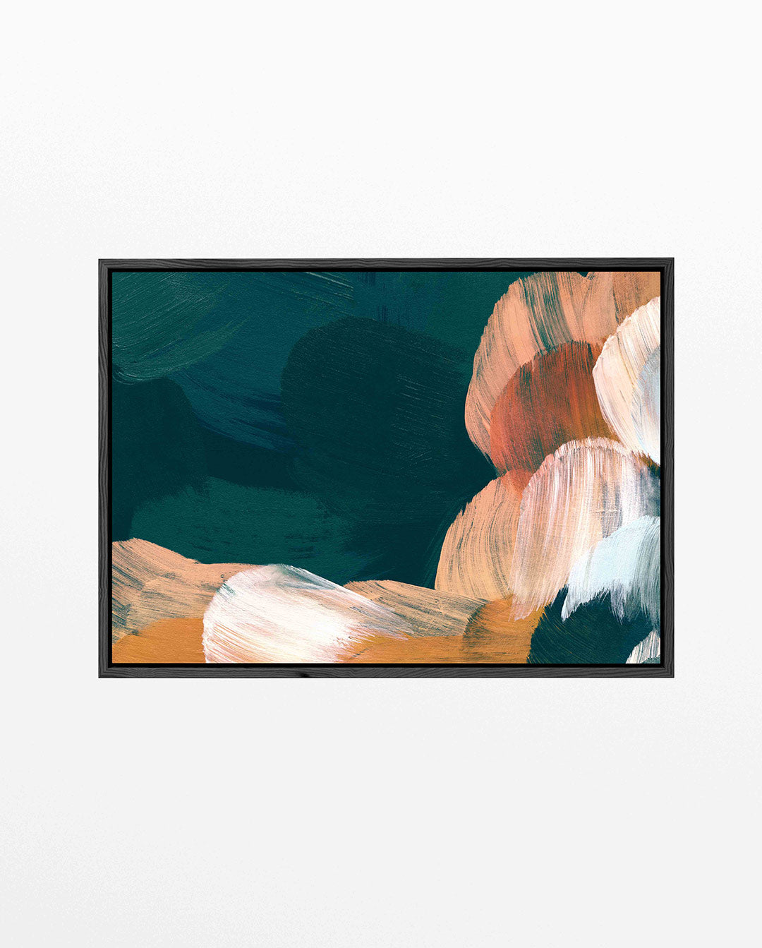 Dynamische kleurencompositie – Dynamisch – liggend wanddecoratie kunstwerk