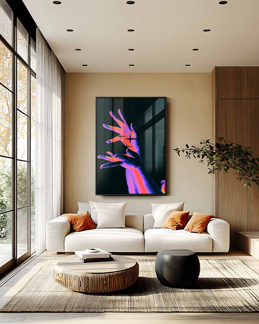 Mystieke Handbewegingen – staand kunstwerk voor modern interieur