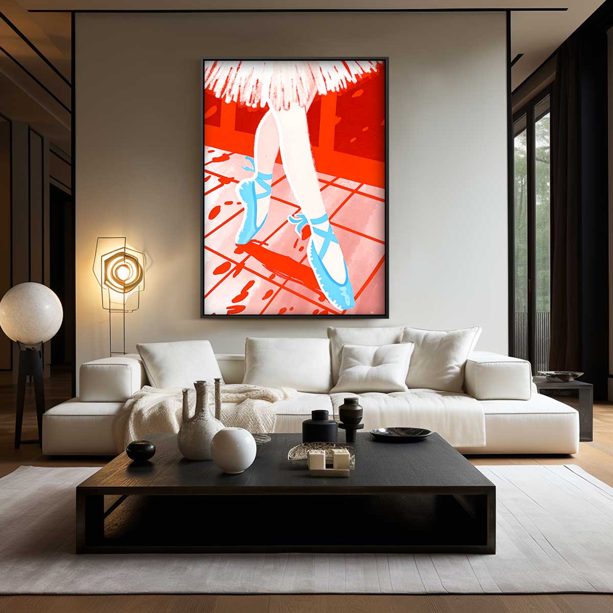 Dans van Kleur – staand kunstwerk voor modern interieur