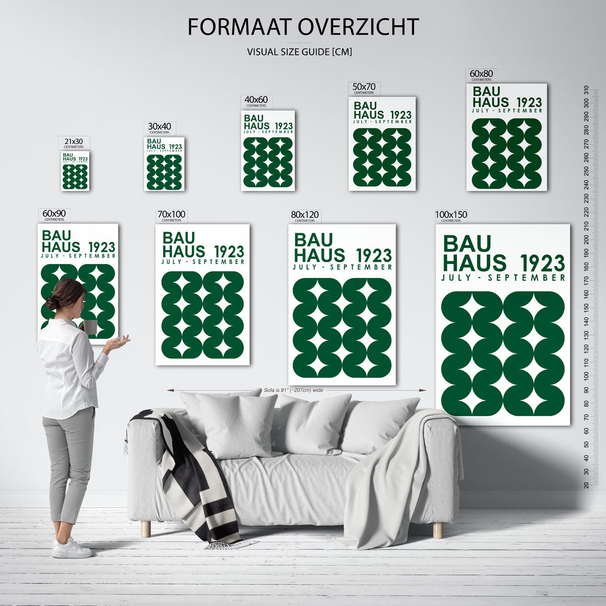 – Bauhaus poster als moderne geometrische wanddecoratie