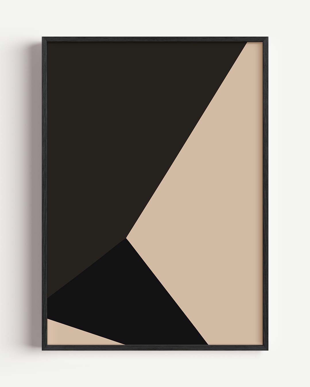 Moderne Abstracte Kunstposter – kleurrijke abstracte portret poster als wanddecoratie