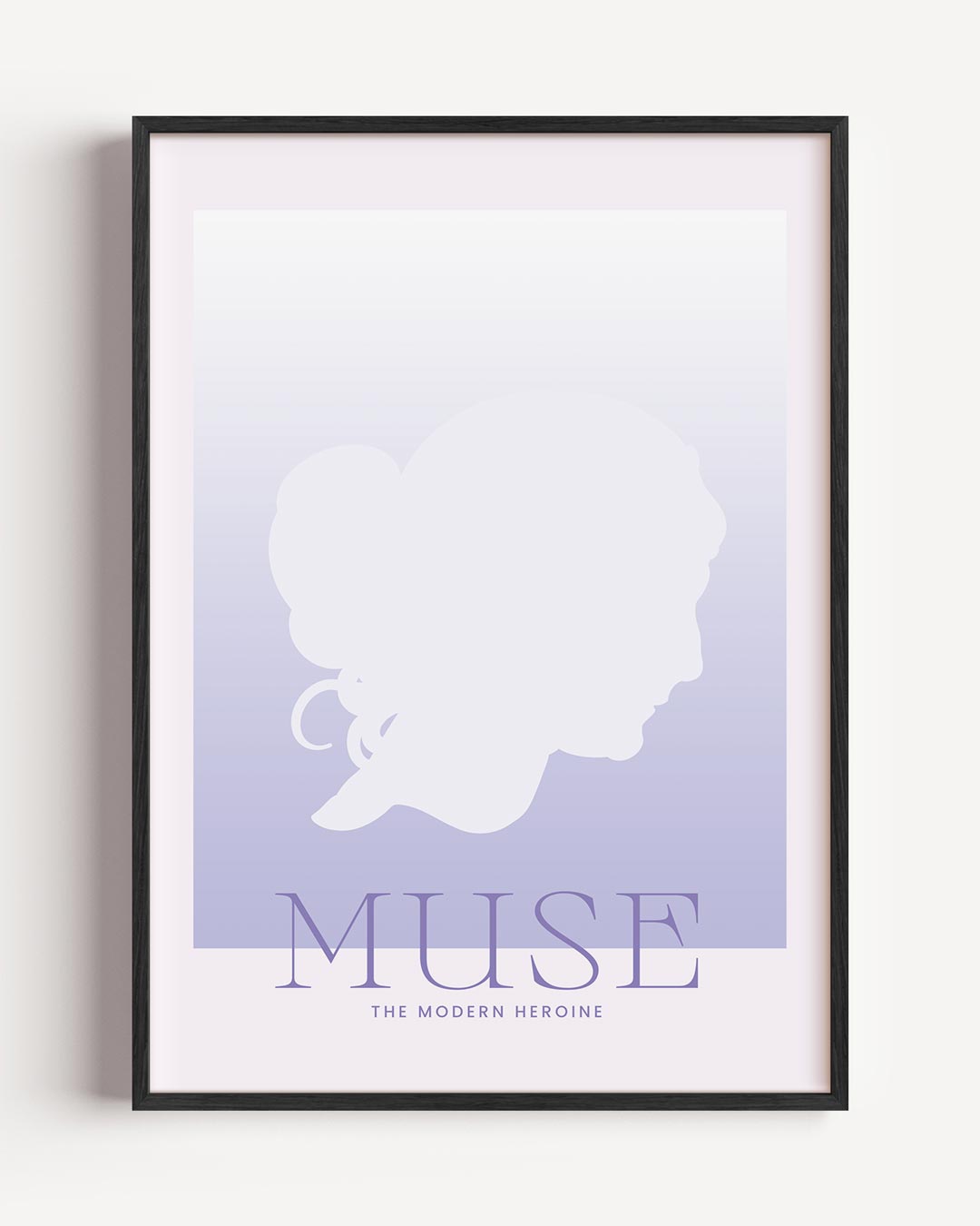 Moderne Vrouwelijke Heldin – mindfulness portret poster als wanddecoratie