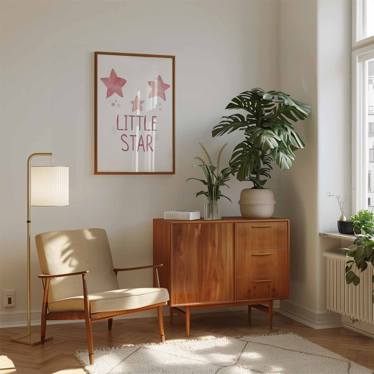 Little Star Dromerige – speelse wandkunst als portret kinderposter