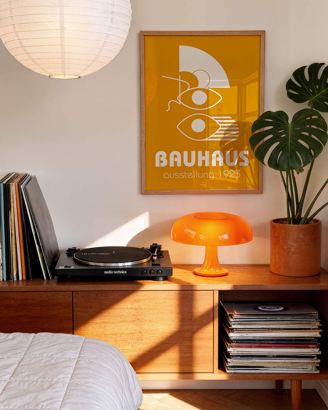 Vormen en vlakken – geometrische Bauhaus poster in staand formaat