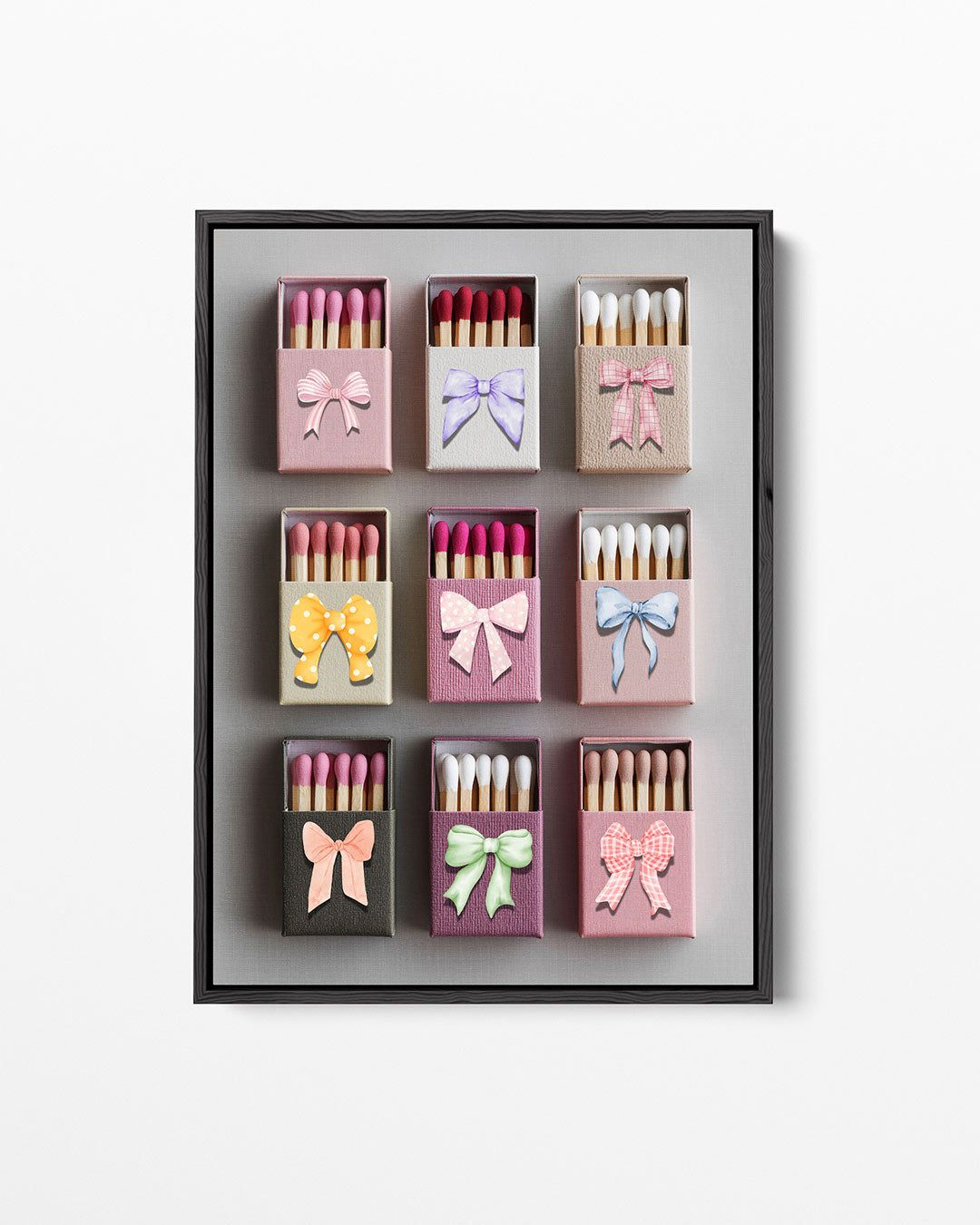 Creatieve strikjes – staand wanddecoratie kunstwerk