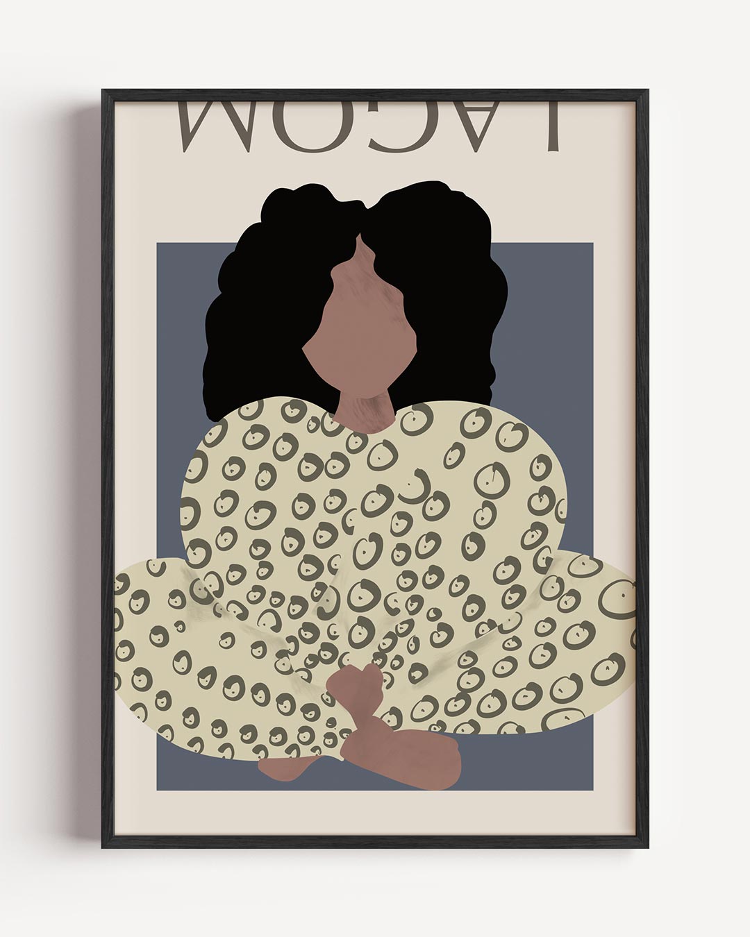 Vrouwelijke Energie Illustratie – vrouwelijk portret poster als wanddecoratie