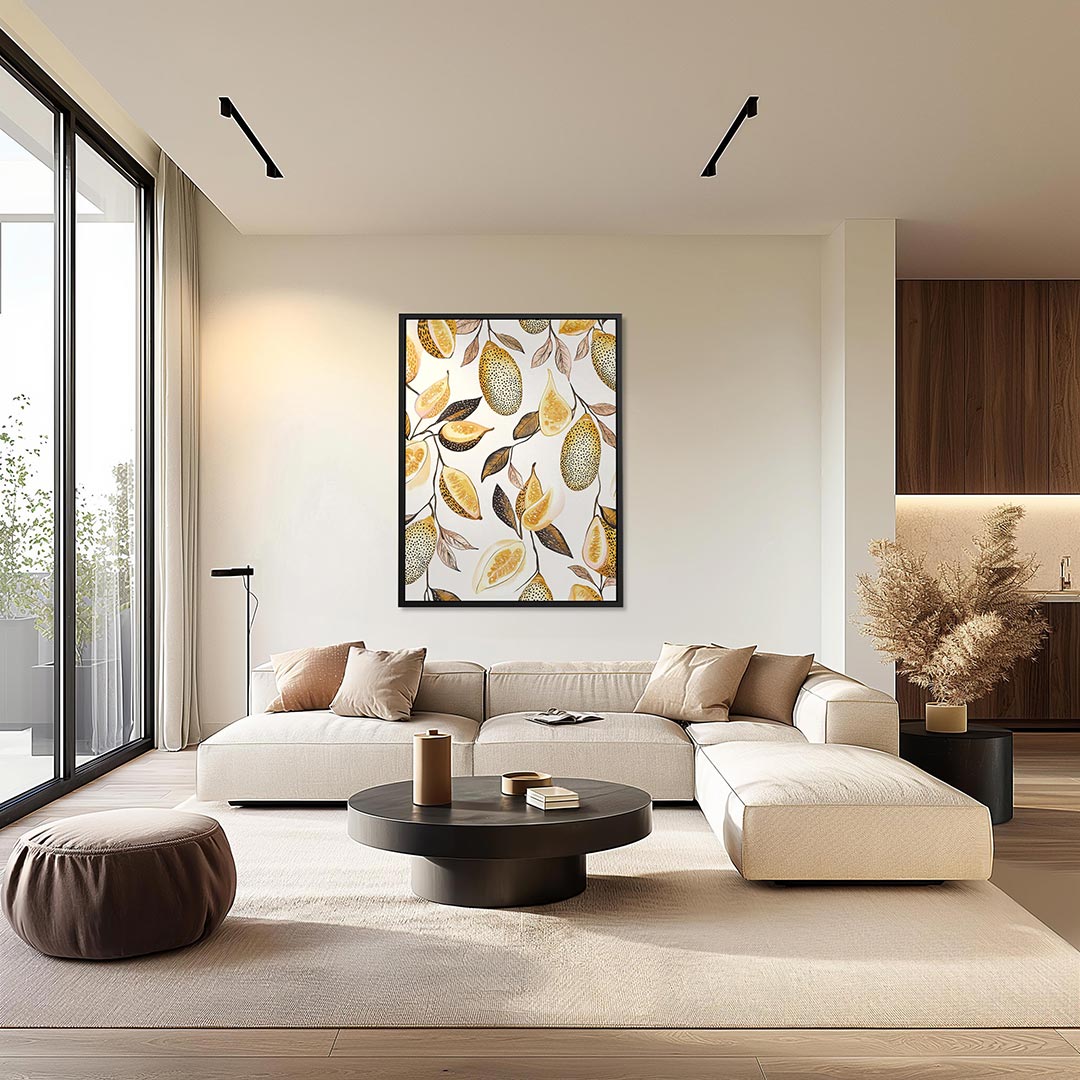 Citrus illustratie – kunstwerk als stijlvolle wanddecoratie