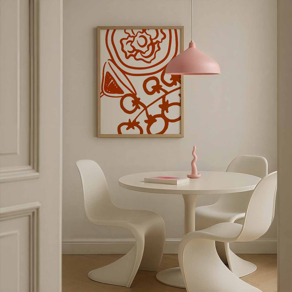 Moderne Keuken Illustratie – culinaire wandkunst als portret poster