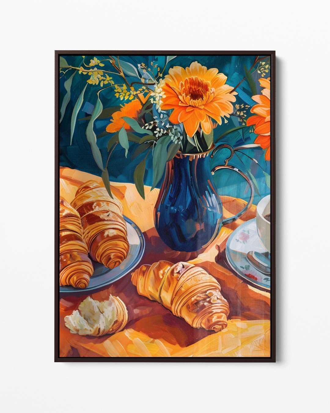 Zonovergoten Ontbijt – portret kunstwerk als wanddecoratie
