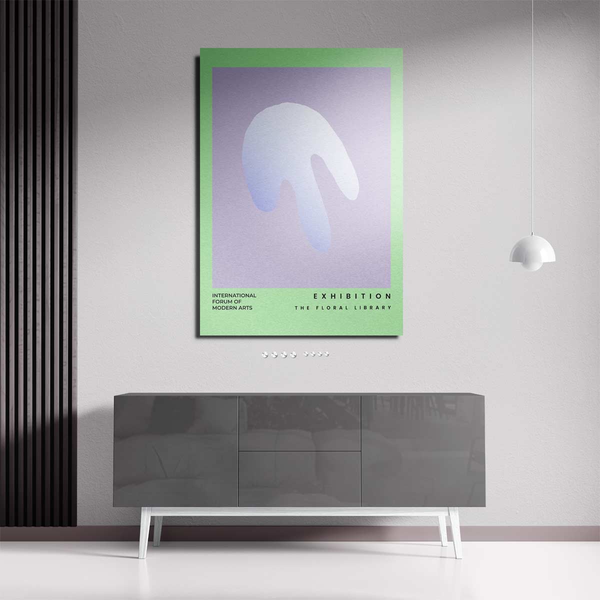 Abstracte Bloemimpressie – plexiglas kunstwerk als wanddecoratie